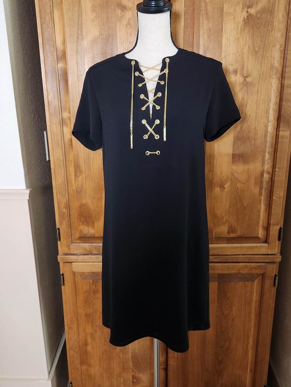Michael Michael Kors Black Chain Dress | S